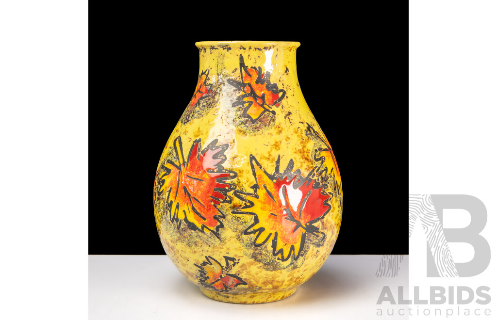 Mid Century Italian Ceramic Vase Designed by Alvino Bagni