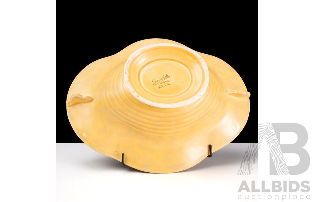 Beswick Art Deco Drip Glazed Footed Bowl with Original Label