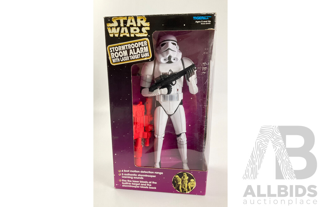 1997 Tiger Star Wars Stormtrooper Room Alarm with Lazer Target Game