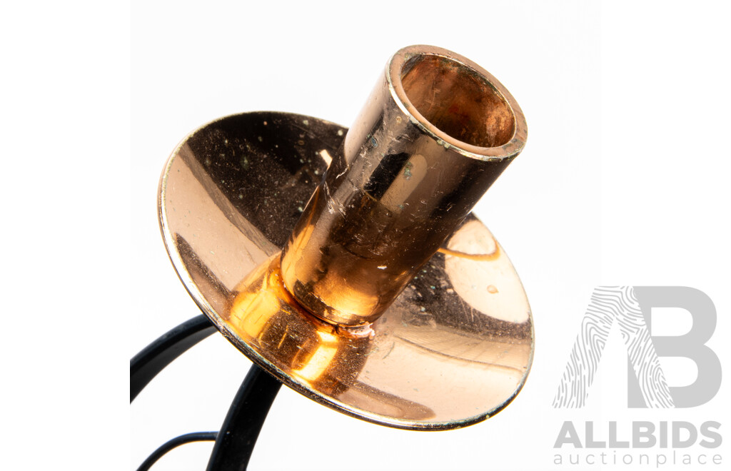 Pair of Retro Australian Butterfly Wing Style Candlesticks