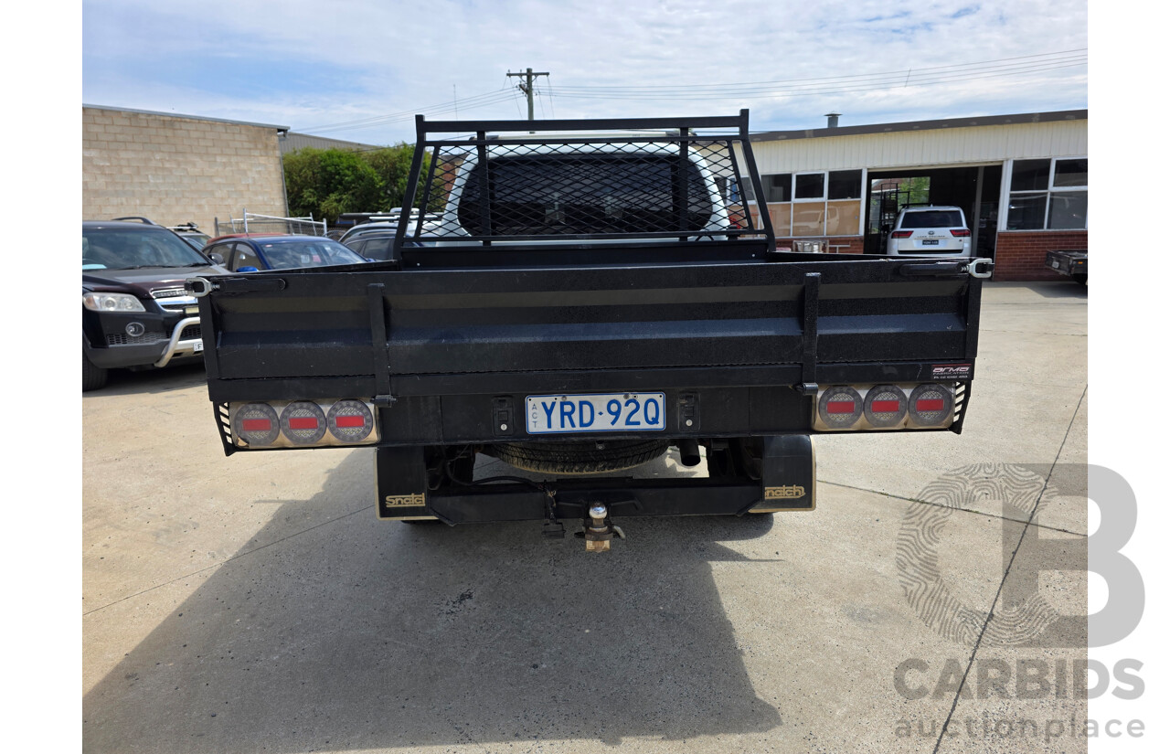 8/2013 Mitsubishi Triton GLX (4x4) MN MY13 C/Chas White 2.5L