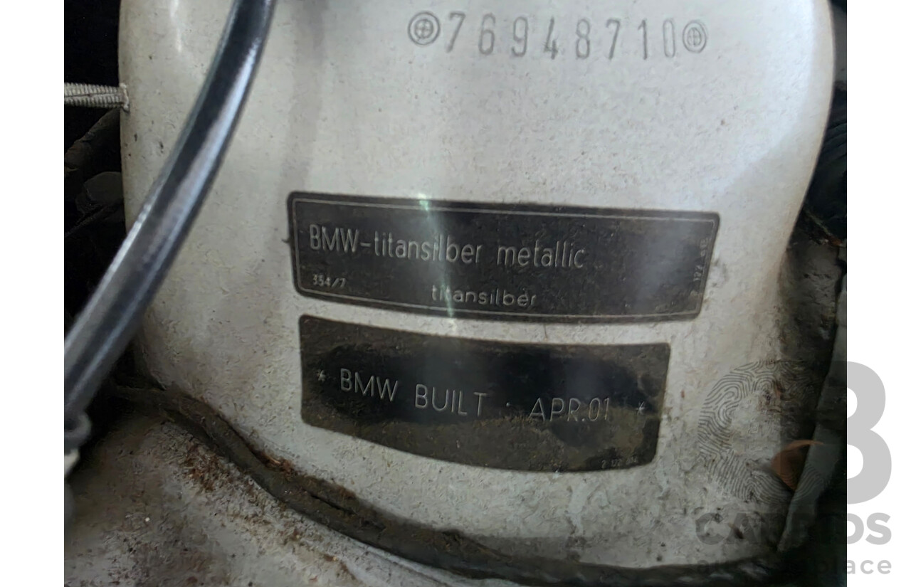 6/2001 Bmw 3 18i Executive E46 4d Sedan Silver 1.9L