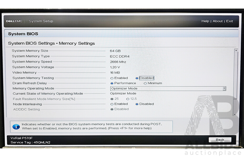 Dell EMC VxRail P570F Intel Xeon PLATINUM (8168) 2.70GHz-3.70GHz 10-Core CPU 2RU Server W/ 64GB DDR4