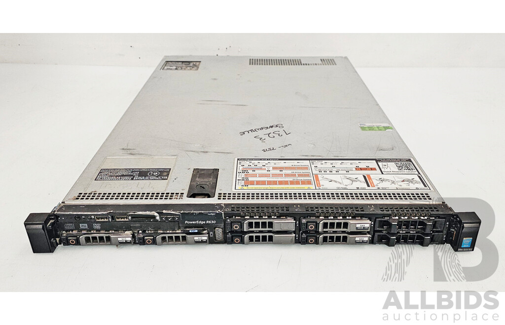 Dell PowerEdge R630 Dual Intel Xeon (E5-2670 V3) 2.30GHz-3.10GHz 12-Core CPU 1RU Server W/ 32GB DDR4