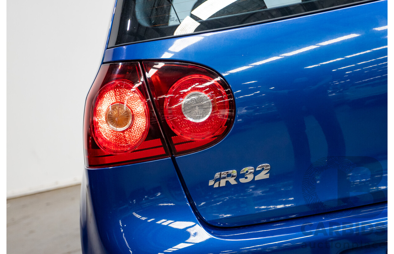 4/2008 Volkswagen Golf R32 Mk5 (AWD) 1K MY08 Upgrade 5d Hatchback Blue Graphite Pearl VR6 3.2L