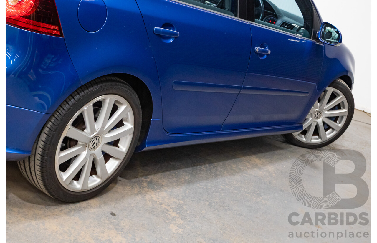 4/2008 Volkswagen Golf R32 Mk5 (AWD) 1K MY08 Upgrade 5d Hatchback Blue Graphite Pearl VR6 3.2L