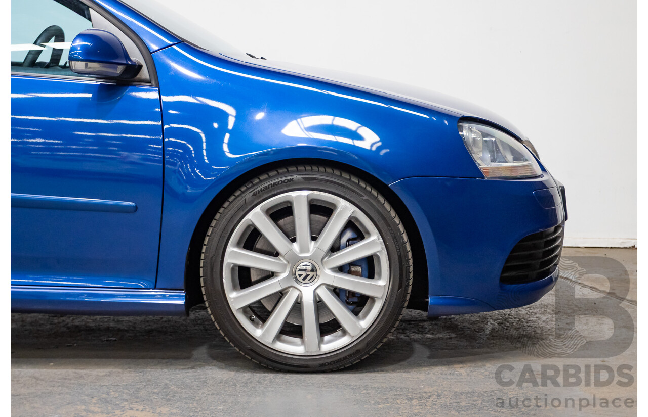4/2008 Volkswagen Golf R32 Mk5 (AWD) 1K MY08 Upgrade 5d Hatchback Blue Graphite Pearl VR6 3.2L