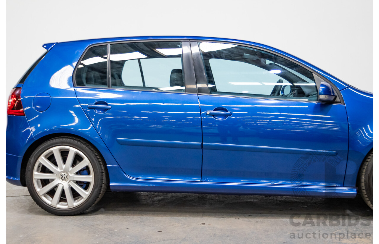 4/2008 Volkswagen Golf R32 Mk5 (AWD) 1K MY08 Upgrade 5d Hatchback Blue Graphite Pearl VR6 3.2L