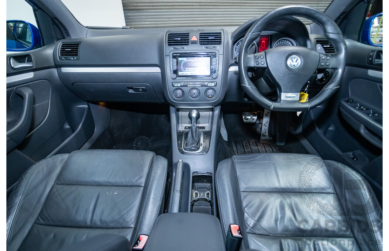 4/2008 Volkswagen Golf R32 Mk5 (AWD) 1K MY08 Upgrade 5d Hatchback Blue Graphite Pearl VR6 3.2L
