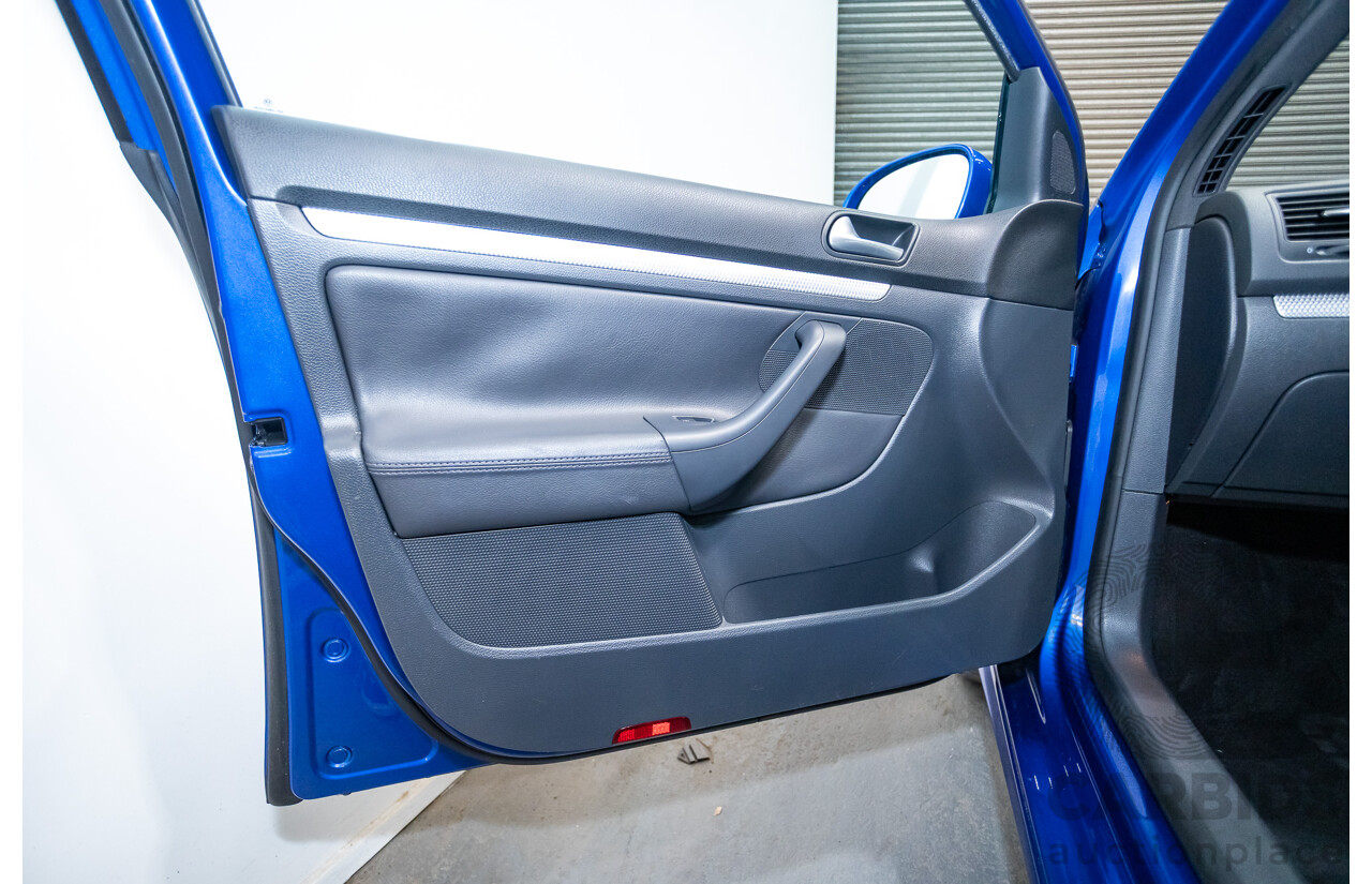 4/2008 Volkswagen Golf R32 Mk5 (AWD) 1K MY08 Upgrade 5d Hatchback Blue Graphite Pearl VR6 3.2L