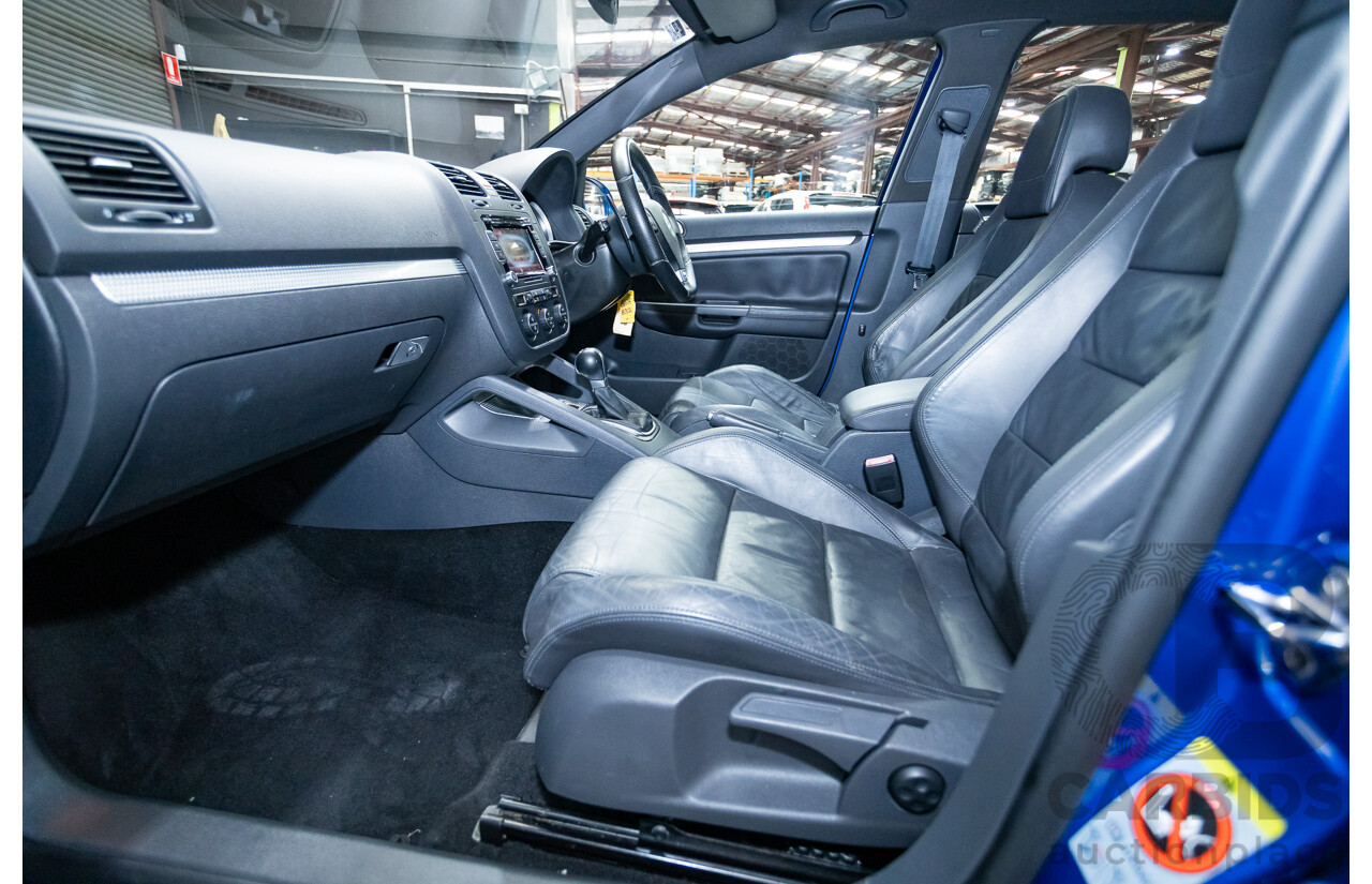 4/2008 Volkswagen Golf R32 Mk5 (AWD) 1K MY08 Upgrade 5d Hatchback Blue Graphite Pearl VR6 3.2L