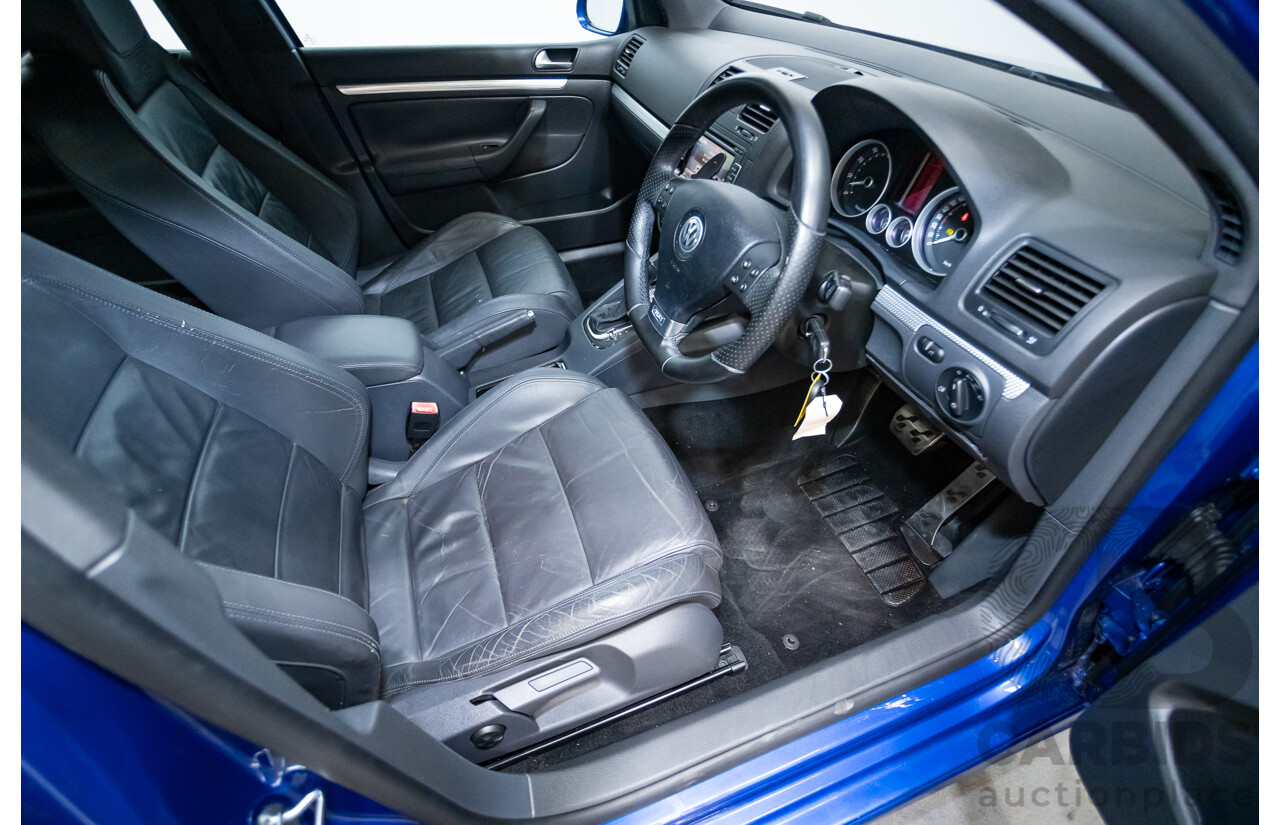 4/2008 Volkswagen Golf R32 Mk5 (AWD) 1K MY08 Upgrade 5d Hatchback Blue Graphite Pearl VR6 3.2L