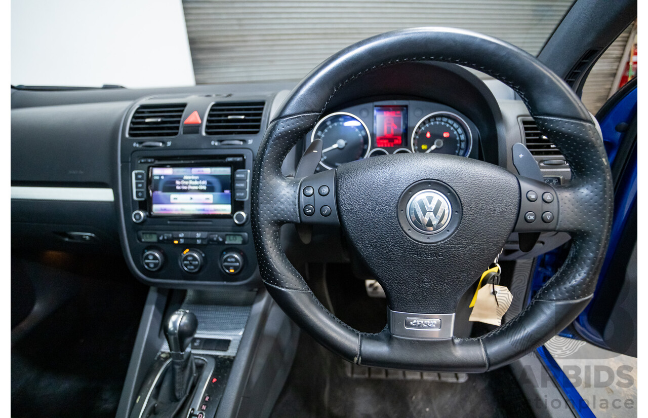 4/2008 Volkswagen Golf R32 Mk5 (AWD) 1K MY08 Upgrade 5d Hatchback Blue Graphite Pearl VR6 3.2L