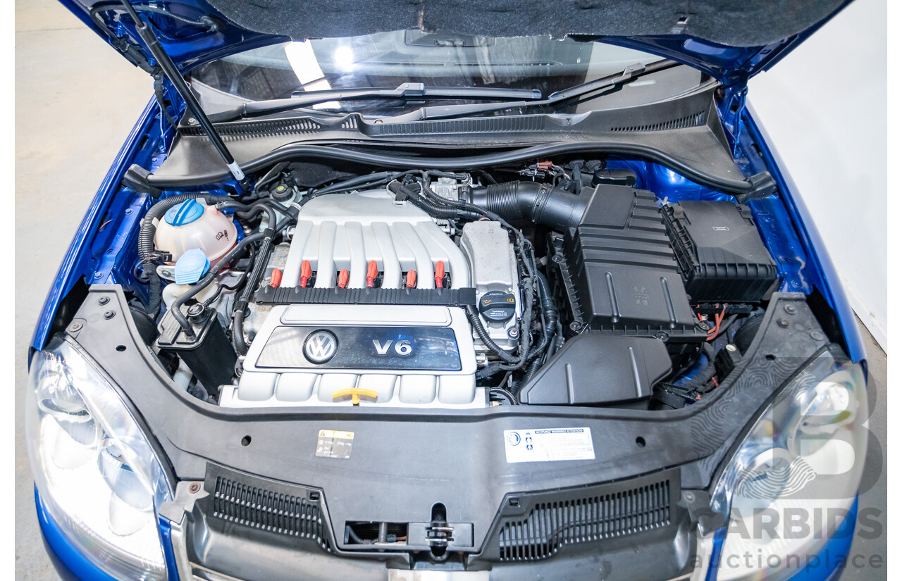 4/2008 Volkswagen Golf R32 Mk5 (AWD) 1K MY08 Upgrade 5d Hatchback Blue Graphite Pearl VR6 3.2L