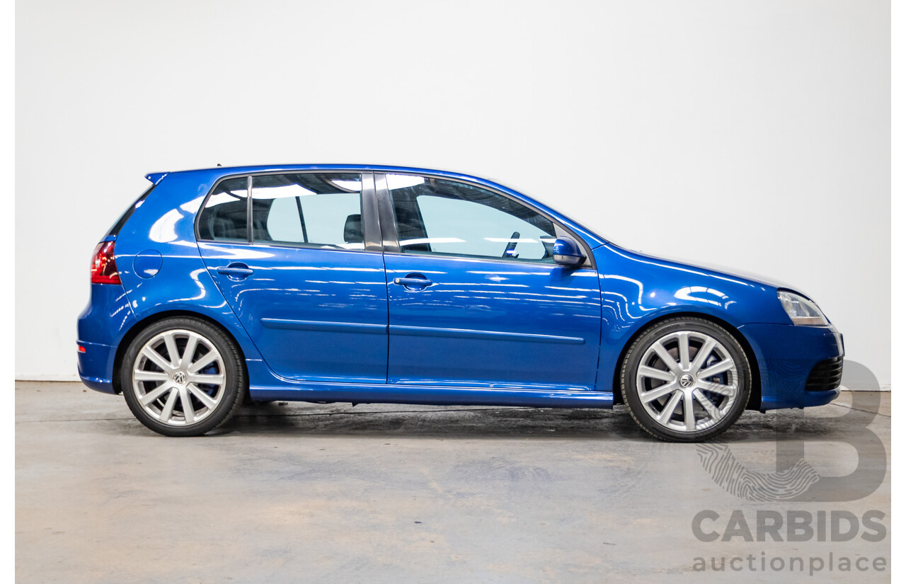 4/2008 Volkswagen Golf R32 Mk5 (AWD) 1K MY08 Upgrade 5d Hatchback Blue Graphite Pearl VR6 3.2L