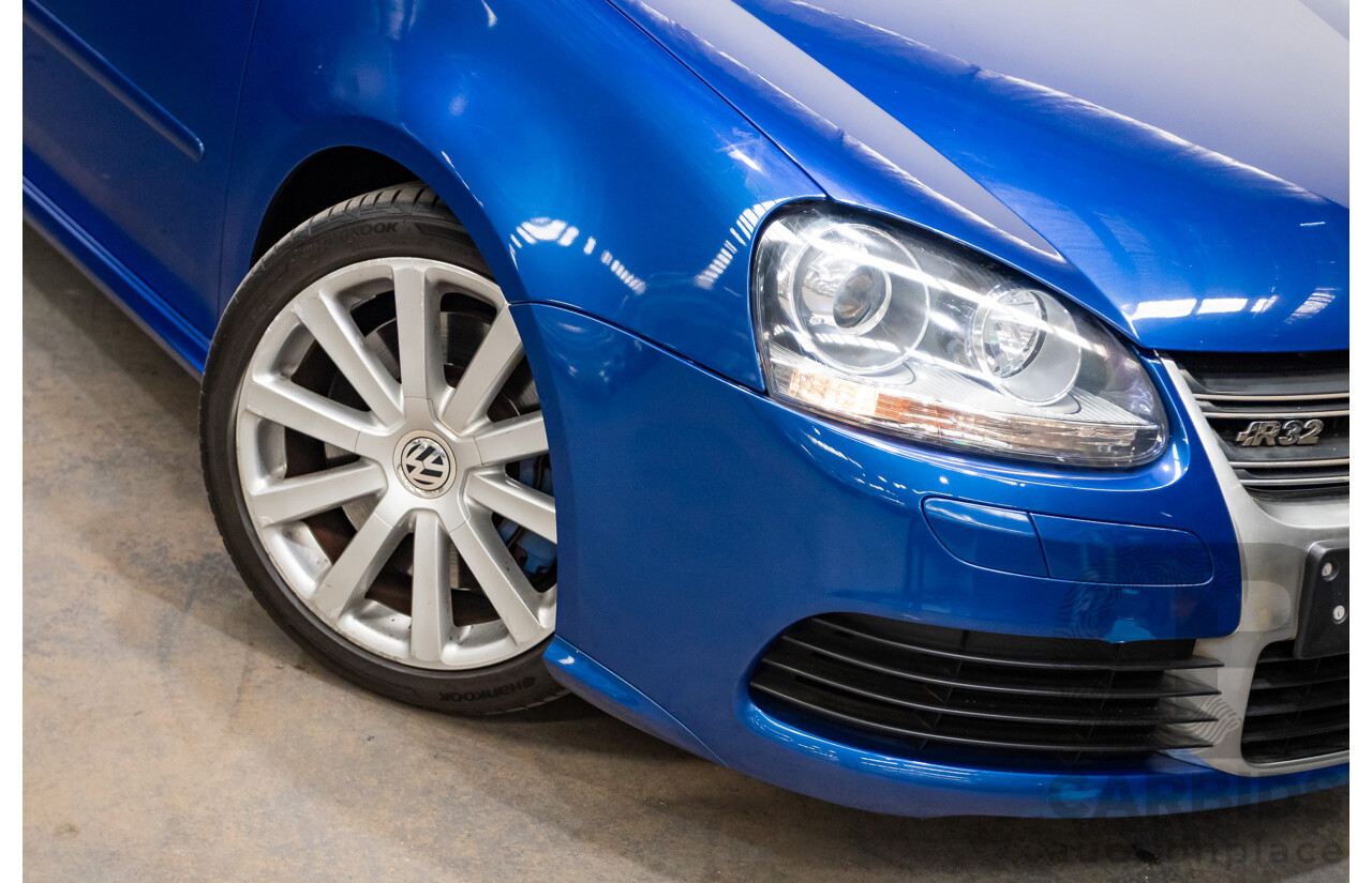 4/2008 Volkswagen Golf R32 Mk5 (AWD) 1K MY08 Upgrade 5d Hatchback Blue Graphite Pearl VR6 3.2L
