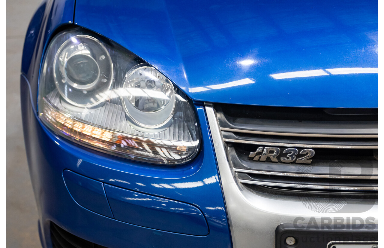 4/2008 Volkswagen Golf R32 Mk5 (AWD) 1K MY08 Upgrade 5d Hatchback Blue Graphite Pearl VR6 3.2L