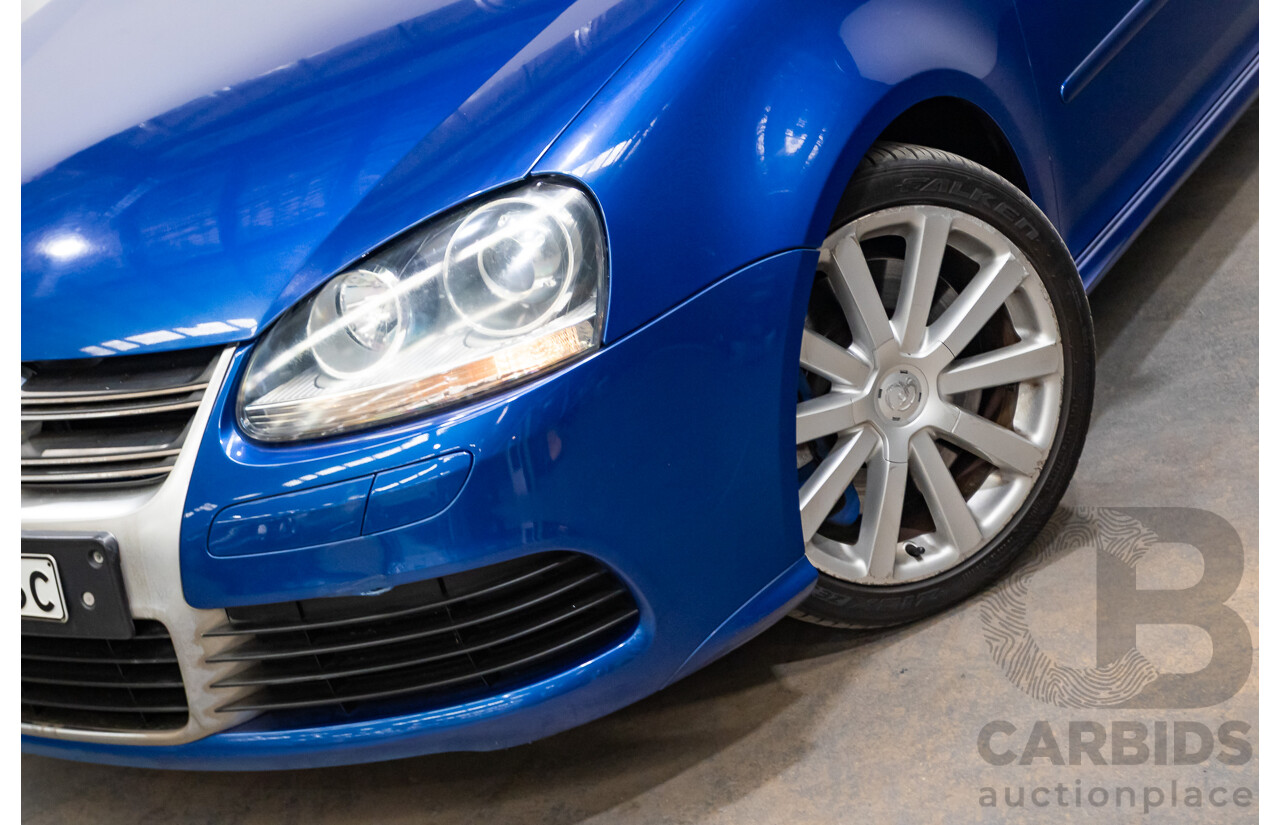 4/2008 Volkswagen Golf R32 Mk5 (AWD) 1K MY08 Upgrade 5d Hatchback Blue Graphite Pearl VR6 3.2L