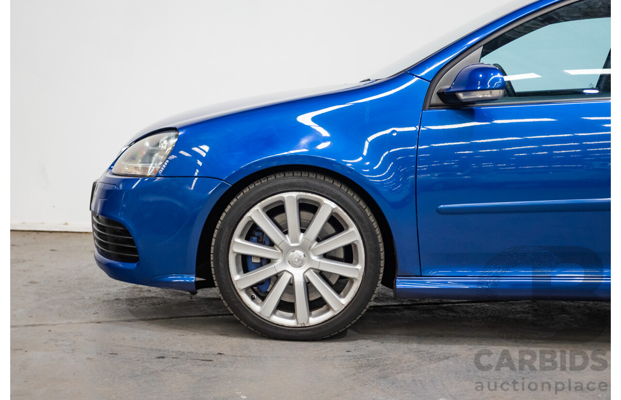 4/2008 Volkswagen Golf R32 Mk5 (AWD) 1K MY08 Upgrade 5d Hatchback Blue Graphite Pearl VR6 3.2L