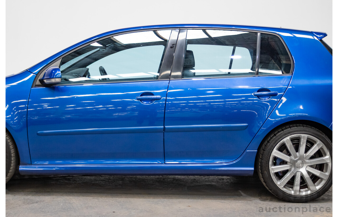 4/2008 Volkswagen Golf R32 Mk5 (AWD) 1K MY08 Upgrade 5d Hatchback Blue Graphite Pearl VR6 3.2L