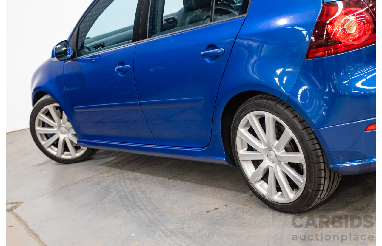 4/2008 Volkswagen Golf R32 Mk5 (AWD) 1K MY08 Upgrade 5d Hatchback Blue Graphite Pearl VR6 3.2L