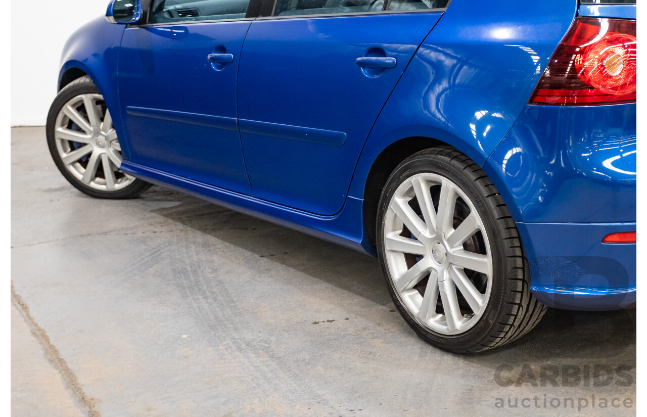 4/2008 Volkswagen Golf R32 Mk5 (AWD) 1K MY08 Upgrade 5d Hatchback Blue Graphite Pearl VR6 3.2L