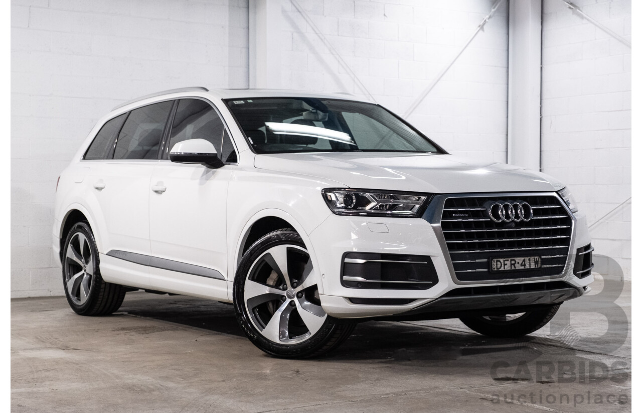 05/2016 Audi Q7 3.0 TDI Quattro (200kW AWD) 4M 4d Wagon Carrara White Turbo Diesel V6 3.0L - 7 Seater