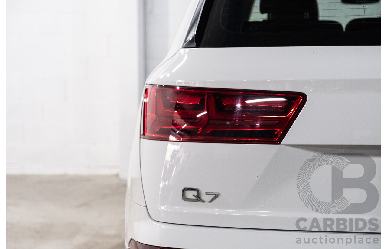 05/2016 Audi Q7 3.0 TDI Quattro (200kW AWD) 4M 4d Wagon Carrara White Turbo Diesel V6 3.0L - 7 Seater