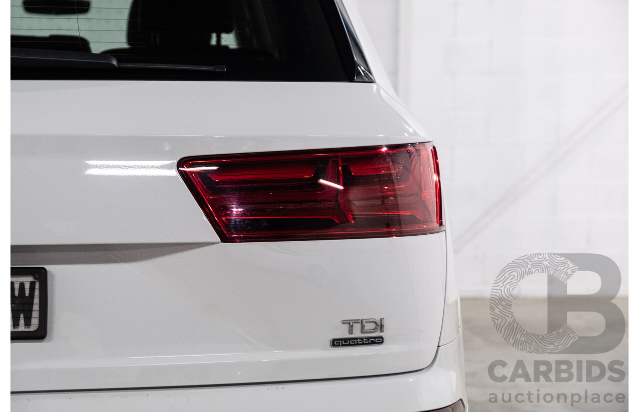 05/2016 Audi Q7 3.0 TDI Quattro (200kW AWD) 4M 4d Wagon Carrara White Turbo Diesel V6 3.0L - 7 Seater