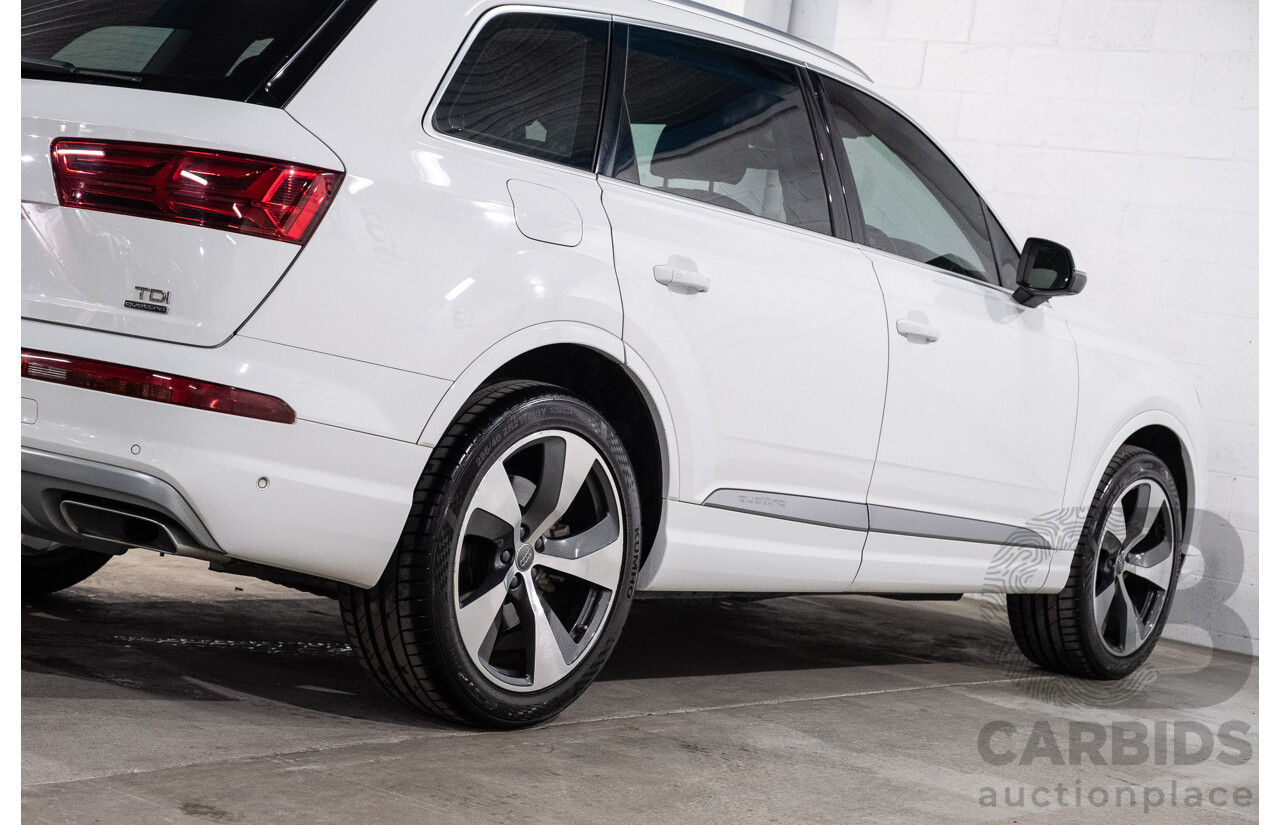 05/2016 Audi Q7 3.0 TDI Quattro (200kW AWD) 4M 4d Wagon Carrara White Turbo Diesel V6 3.0L - 7 Seater