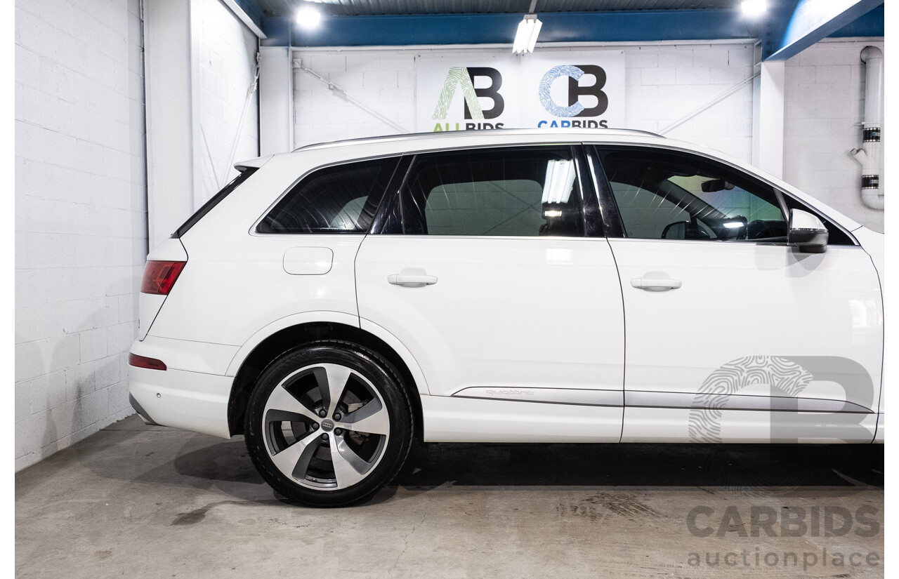 05/2016 Audi Q7 3.0 TDI Quattro (200kW AWD) 4M 4d Wagon Carrara White Turbo Diesel V6 3.0L - 7 Seater