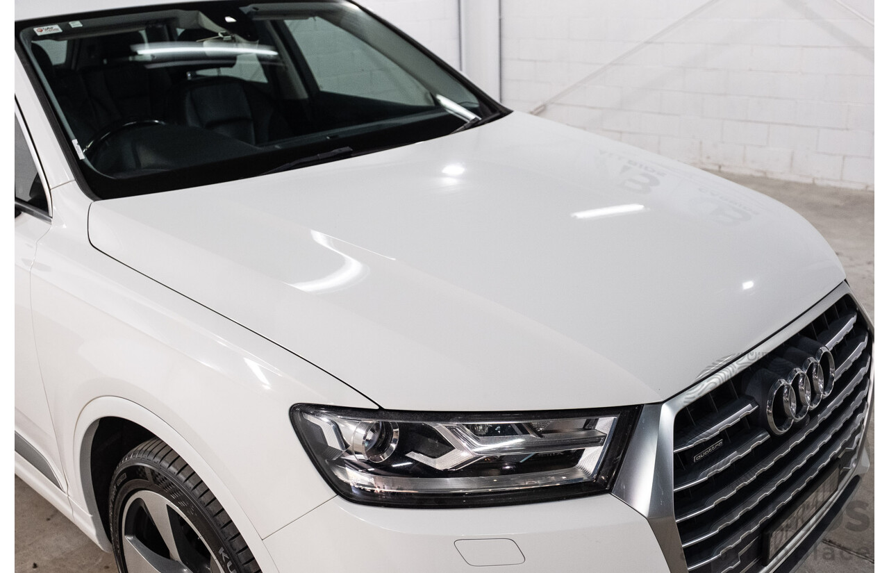 05/2016 Audi Q7 3.0 TDI Quattro (200kW AWD) 4M 4d Wagon Carrara White Turbo Diesel V6 3.0L - 7 Seater
