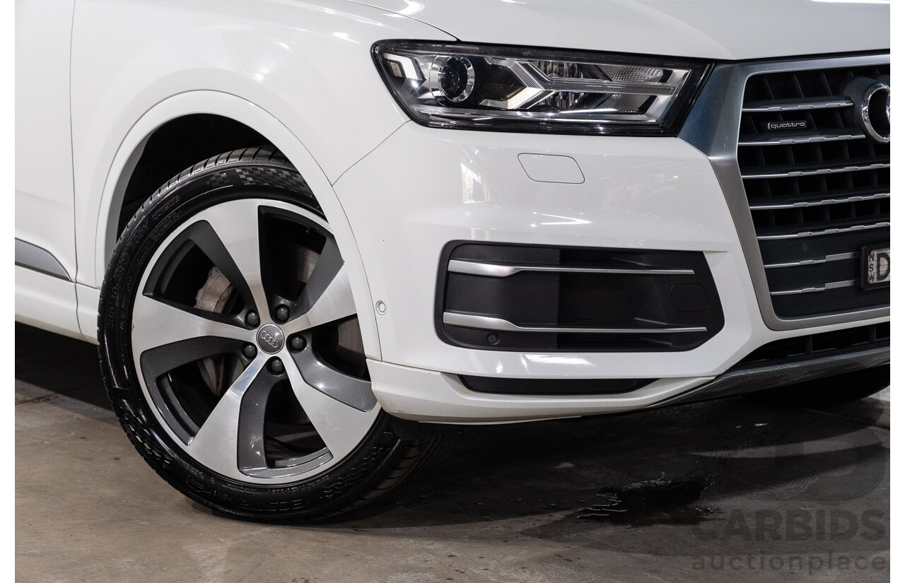 05/2016 Audi Q7 3.0 TDI Quattro (200kW AWD) 4M 4d Wagon Carrara White Turbo Diesel V6 3.0L - 7 Seater