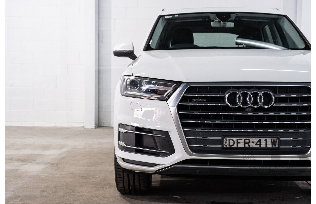 05/2016 Audi Q7 3.0 TDI Quattro (200kW AWD) 4M 4d Wagon Carrara White Turbo Diesel V6 3.0L - 7 Seater