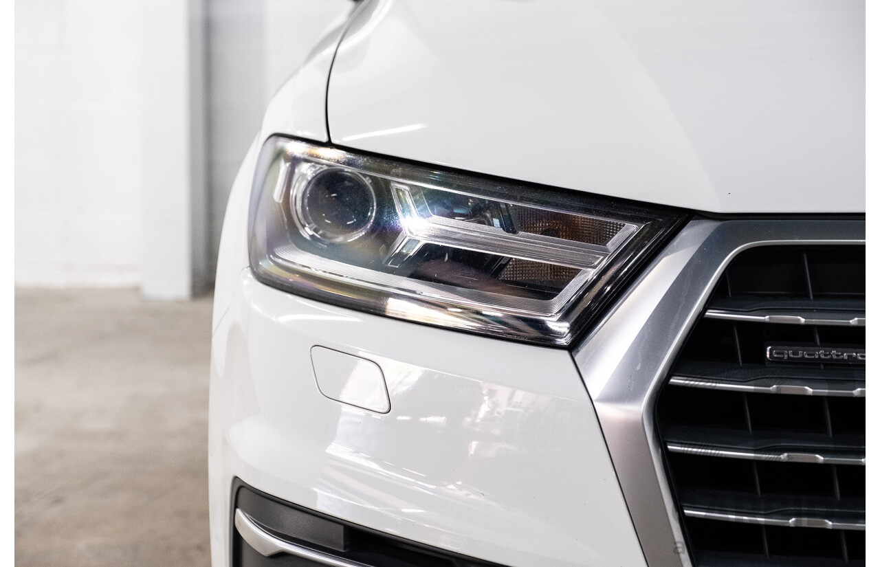 05/2016 Audi Q7 3.0 TDI Quattro (200kW AWD) 4M 4d Wagon Carrara White Turbo Diesel V6 3.0L - 7 Seater