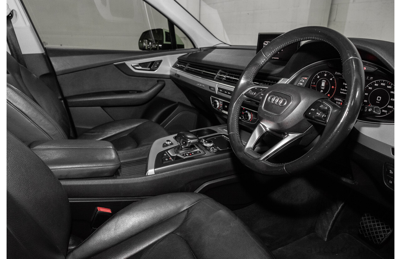 05/2016 Audi Q7 3.0 TDI Quattro (200kW AWD) 4M 4d Wagon Carrara White Turbo Diesel V6 3.0L - 7 Seater