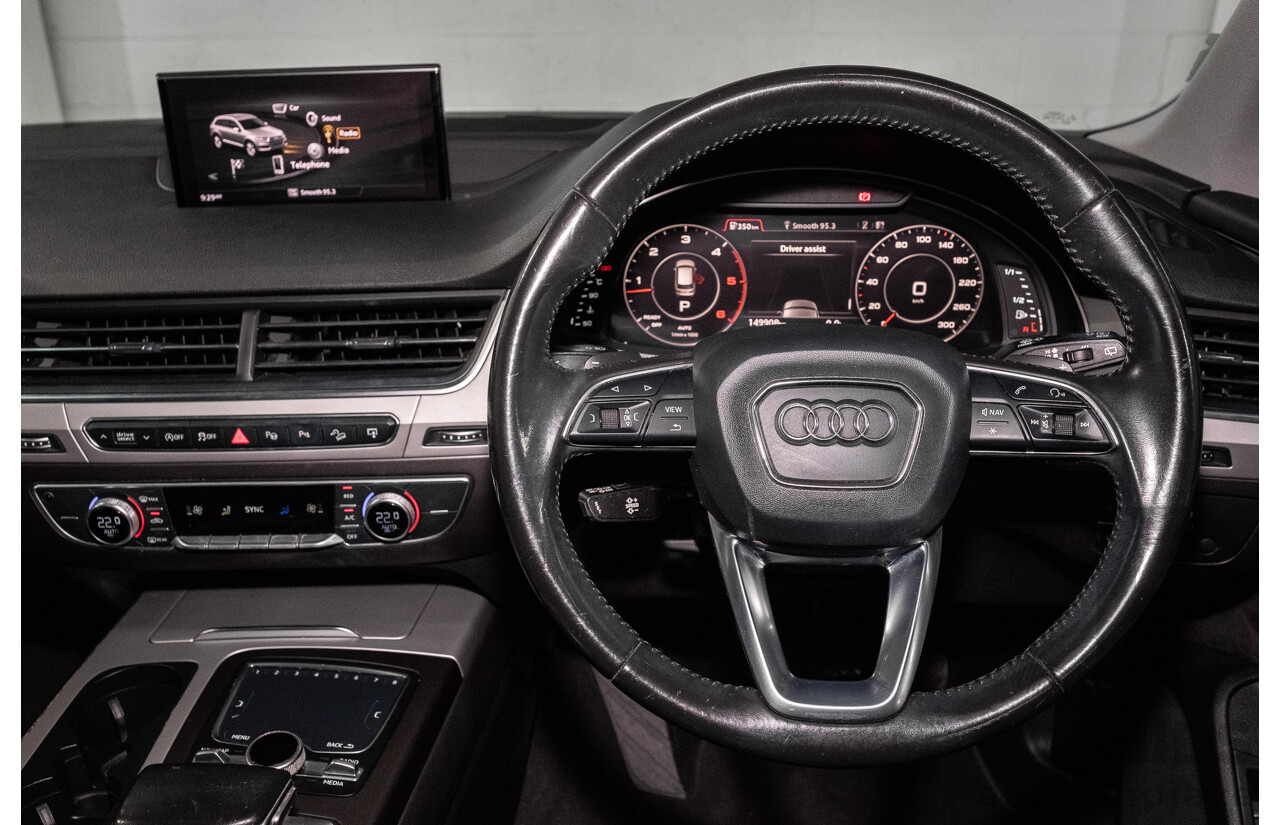05/2016 Audi Q7 3.0 TDI Quattro (200kW AWD) 4M 4d Wagon Carrara White Turbo Diesel V6 3.0L - 7 Seater