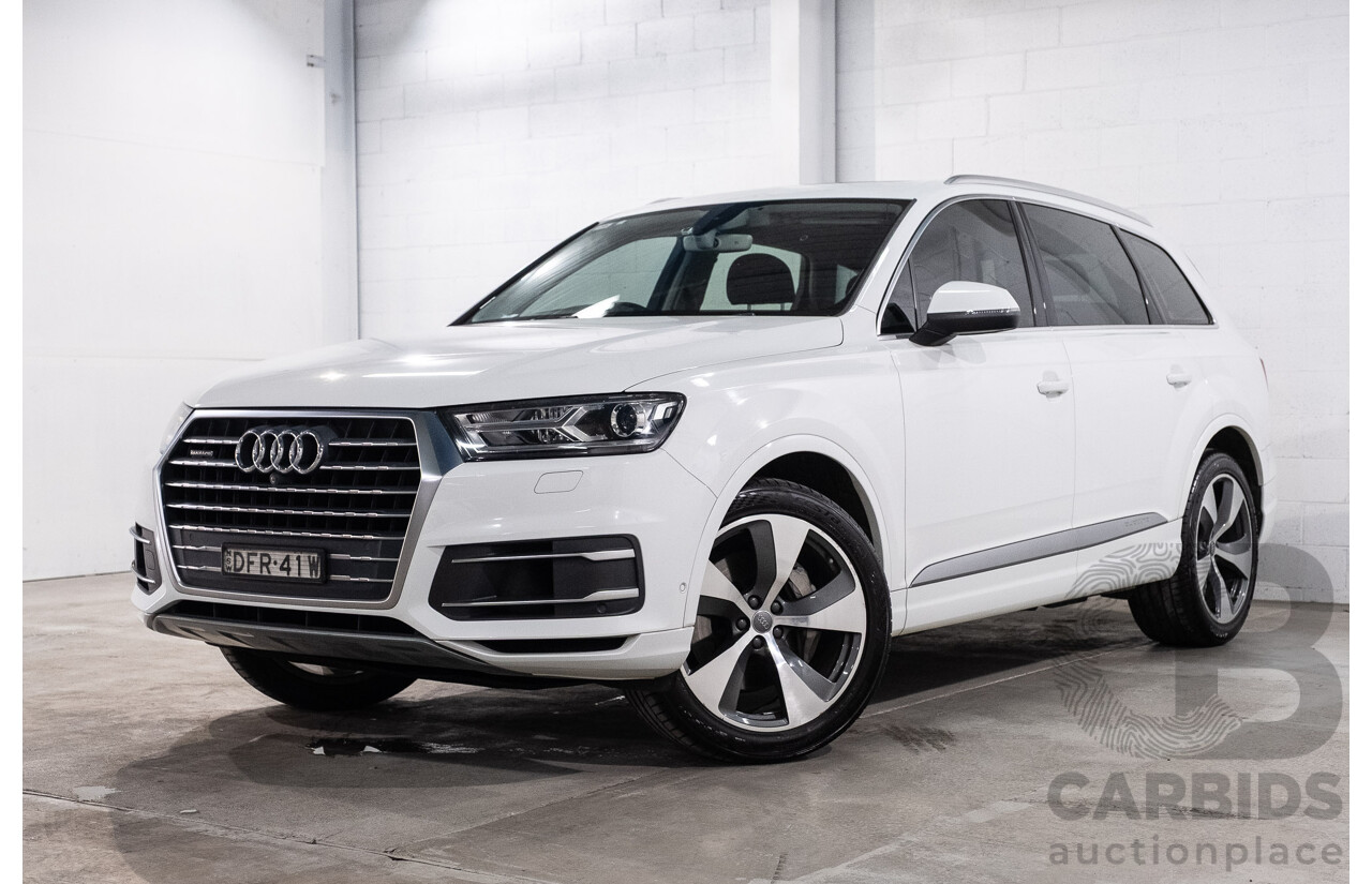 05/2016 Audi Q7 3.0 TDI Quattro (200kW AWD) 4M 4d Wagon Carrara White Turbo Diesel V6 3.0L - 7 Seater