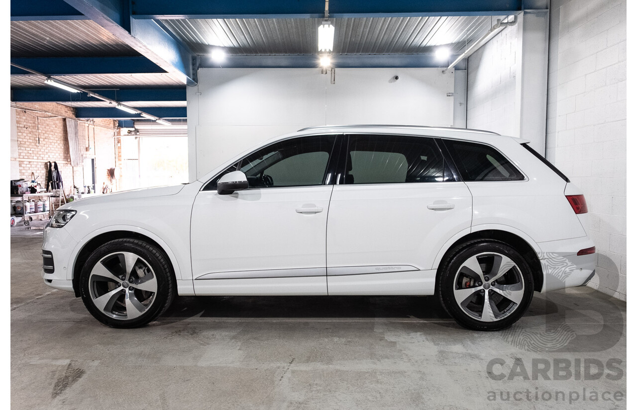 05/2016 Audi Q7 3.0 TDI Quattro (200kW AWD) 4M 4d Wagon Carrara White Turbo Diesel V6 3.0L - 7 Seater