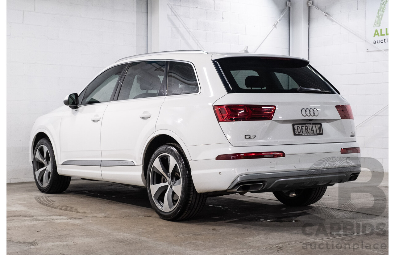 05/2016 Audi Q7 3.0 TDI Quattro (200kW AWD) 4M 4d Wagon Carrara White Turbo Diesel V6 3.0L - 7 Seater