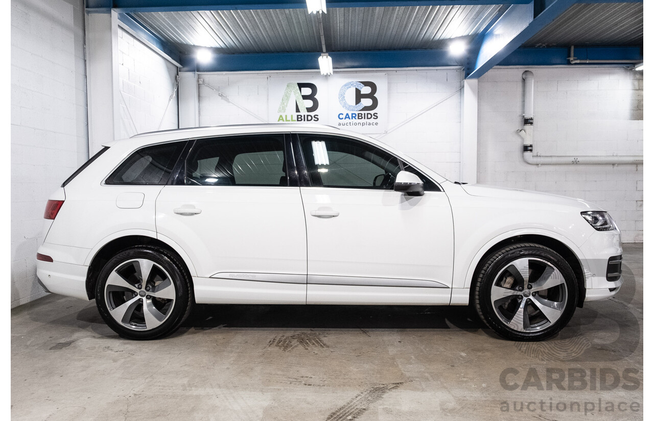 05/2016 Audi Q7 3.0 TDI Quattro (200kW AWD) 4M 4d Wagon Carrara White Turbo Diesel V6 3.0L - 7 Seater