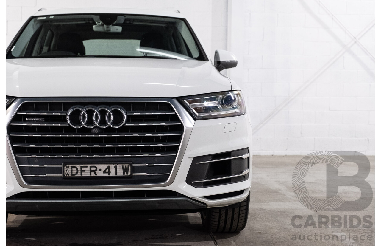 05/2016 Audi Q7 3.0 TDI Quattro (200kW AWD) 4M 4d Wagon Carrara White Turbo Diesel V6 3.0L - 7 Seater