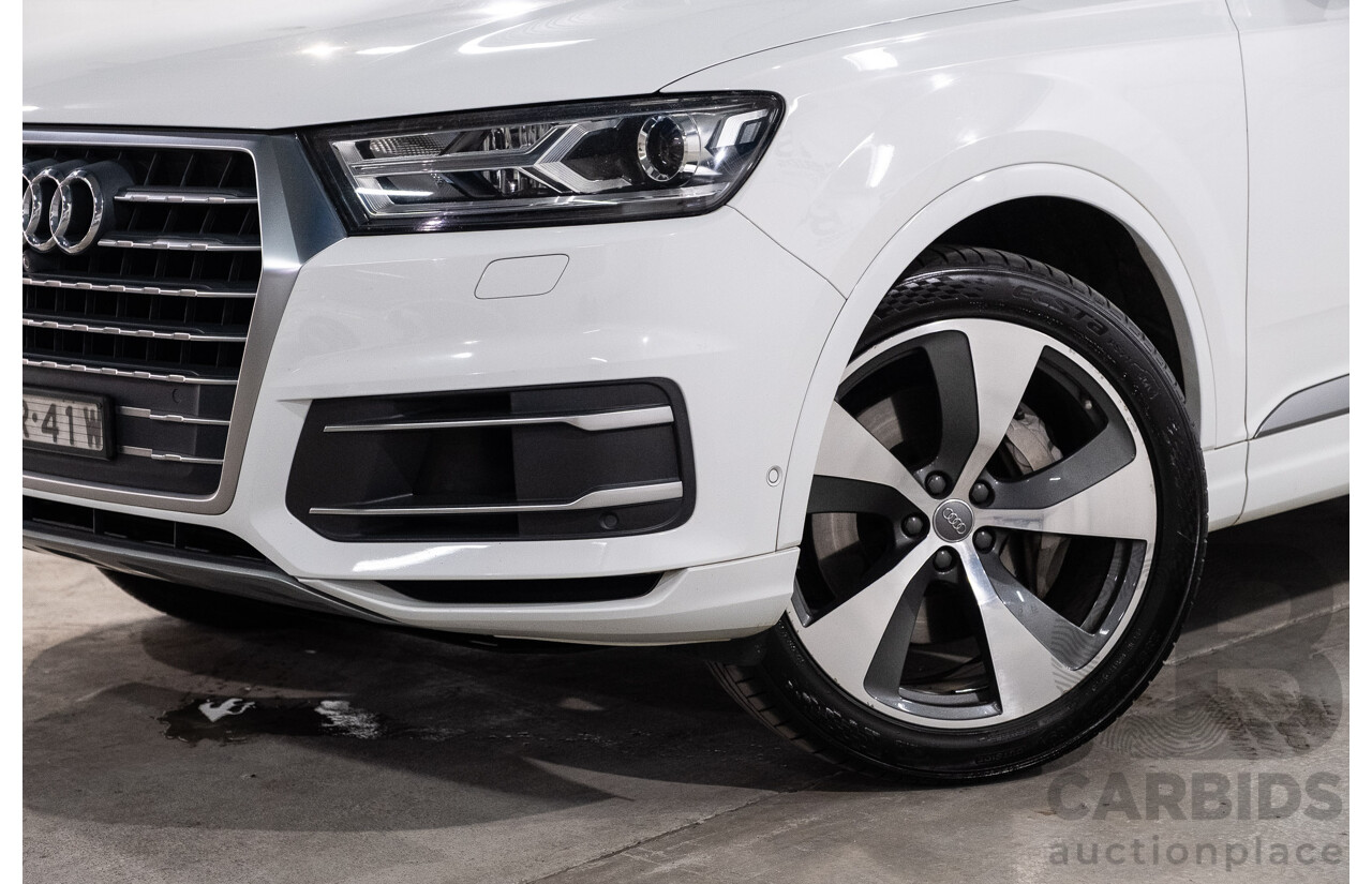 05/2016 Audi Q7 3.0 TDI Quattro (200kW AWD) 4M 4d Wagon Carrara White Turbo Diesel V6 3.0L - 7 Seater