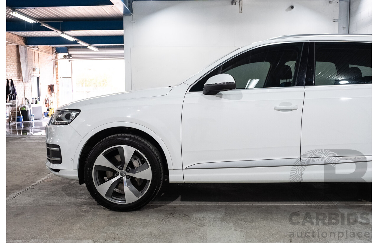 05/2016 Audi Q7 3.0 TDI Quattro (200kW AWD) 4M 4d Wagon Carrara White Turbo Diesel V6 3.0L - 7 Seater