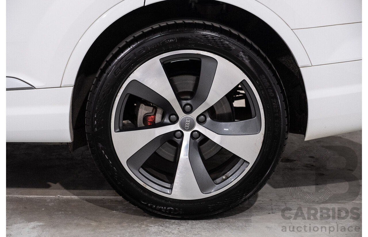 05/2016 Audi Q7 3.0 TDI Quattro (200kW AWD) 4M 4d Wagon Carrara White Turbo Diesel V6 3.0L - 7 Seater
