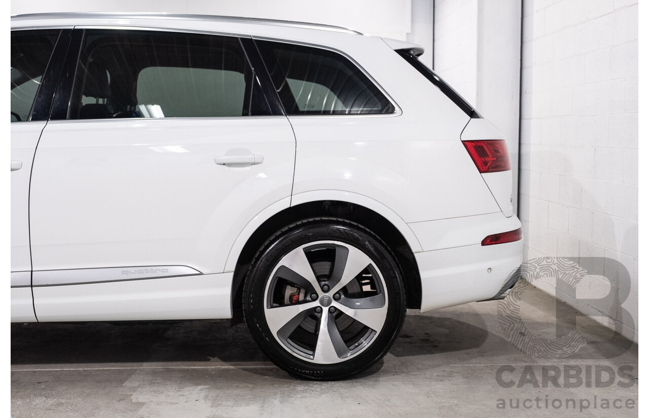 05/2016 Audi Q7 3.0 TDI Quattro (200kW AWD) 4M 4d Wagon Carrara White Turbo Diesel V6 3.0L - 7 Seater