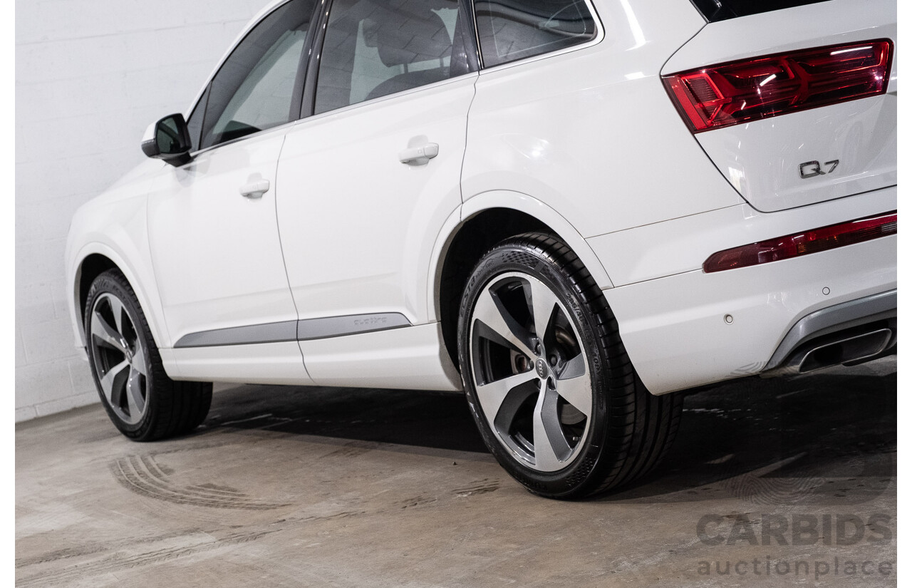 05/2016 Audi Q7 3.0 TDI Quattro (200kW AWD) 4M 4d Wagon Carrara White Turbo Diesel V6 3.0L - 7 Seater