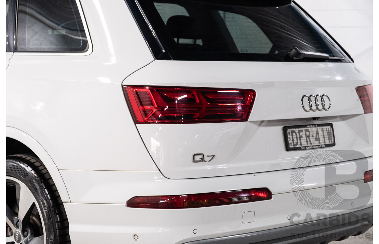 05/2016 Audi Q7 3.0 TDI Quattro (200kW AWD) 4M 4d Wagon Carrara White Turbo Diesel V6 3.0L - 7 Seater