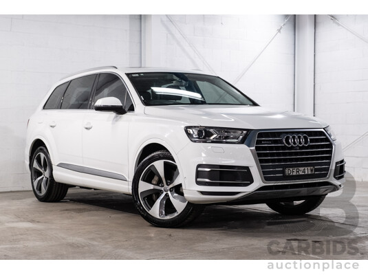 05/2016 Audi Q7 3.0 TDI Quattro (200kW AWD) 4M 4d Wagon Carrara White Turbo Diesel V6 3.0L - 7 Seater