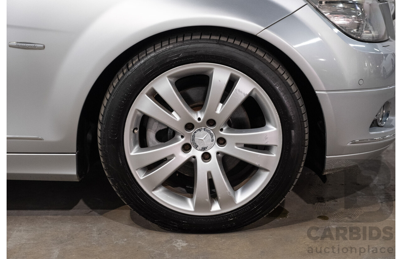 12/2008 Mercedes-Benz C200 Kompressor Avantgarde W204 4d Sedan Iridium Silver Metallic Supercharged 1.8L